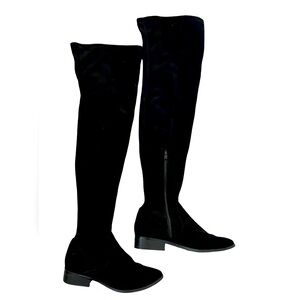 Aldo tall vegan suede black boot.  Size 9